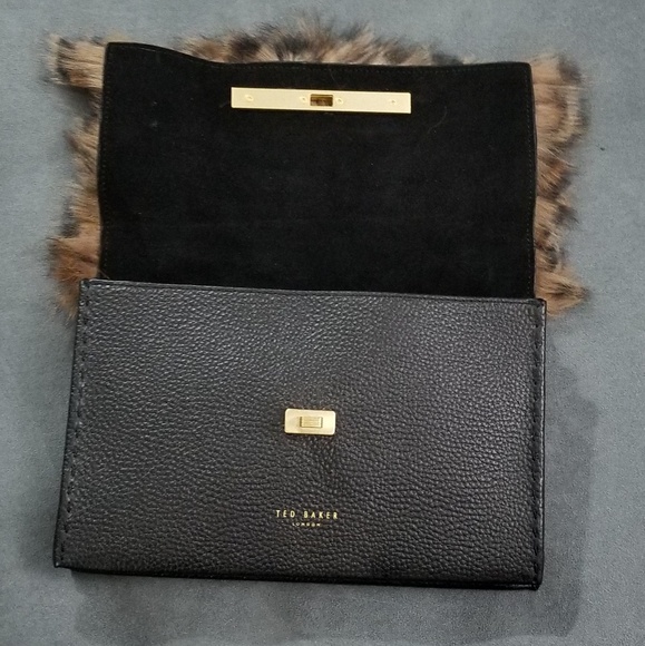 🚫SOLD🚫NWT TED BAKER FAUX FUR LEATHER CROSSBODY - Picture 3 of 8